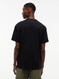 Μαύρο Άνετο T-Shirt Με Σχέδιο  Άνδρες