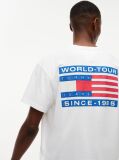 Μπεζ Άνετο T-Shirt Με Πίσω Signature Λογότυπο  Άνδρες