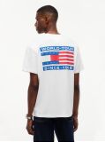 Μπεζ Άνετο T-Shirt Με Πίσω Signature Λογότυπο  Άνδρες