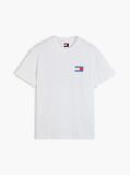 Μπεζ Άνετο T-Shirt Με Πίσω Signature Λογότυπο  Άνδρες