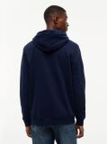 Blue Wavy Flag Graphic Terry Drawstring Hoody  Men