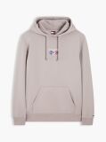 Brown Logo Embroidery Terry Drawstring Hoody  Men