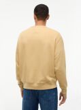 Beige Classic Logo Brushed Fleece Relaxed Sweatshirt  Men