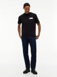 Μαύρο Άνετο T-Shirt Με Signature Λογότυπο  Άνδρες
