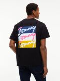 Μαύρο Άνετο T-Shirt Με Signature Λογότυπο  Άνδρες