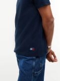 Blue Washed Ottoman Waffle Knit T-Shirt  Men