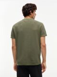 Πράσινο Ottoman T-Shirt Με Waffle Πλέξη   Άνδρες