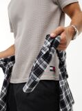 Brown Washed Ottoman Waffle Knit T-Shirt  Men