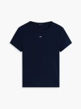 Blue Essential Slim Rib-Knit T-Shirt  Women