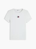 Μπεζ Κοντομάνικο T-Shirt Ριμπ Σε Slim Γραμμή  Γυναίκες