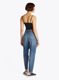 Denim Tapered Mom Jeans  Women
