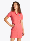 Pink Badge Pique Polo Dress  Women