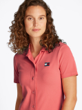 Pink Badge Pique Polo Dress  Women
