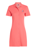 Pink Badge Pique Polo Dress  Women