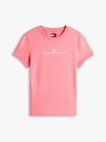 Ροζ T-Shirt Σε Στενή Γραμμή Με Λογότυπο  Γυναίκες