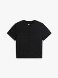 Black Tonal Logo Crew Neck T-Shirt  Women