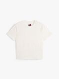 White Tonal Logo Crew Neck T-Shirt  Women