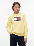 Κίτρινο Tonal Φούτερ Με Tommy Σημαία  Γυναίκες