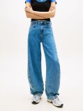 Denim Mid Rise Twist Seam Barrel Leg Jeans  Women