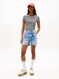 Denim Mom Denim Σορτς Με Colour-Blocked Τσέπη  Γυναίκες