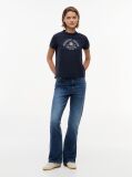 Blue Regular Heritage Logo T-Shirt  Women
