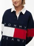 Μπλε Oversized Μπλούζα Πόλο Με Σημαία Tommy  Γυναίκες