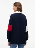 Μπλε Oversized Μπλούζα Πόλο Με Σημαία Tommy  Γυναίκες