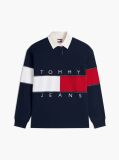 Μπλε Oversized Μπλούζα Πόλο Με Σημαία Tommy  Γυναίκες