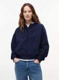 Μπλε Hoody Σε Boxy Γραμμή Με Φερμουάρ  Γυναίκες