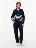Multi Tommy Badge Stripe Quarter-Zip Jumper  Women