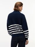 Multi Tommy Badge Stripe Quarter-Zip Jumper  Women