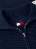 Multi Tommy Badge Stripe Quarter-Zip Jumper  Women