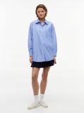 Μπλε Πουκάμισο Oversized Από Ποπλίνα  Γυναίκες