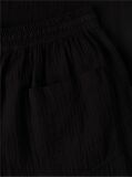Black Crinkle Textured Loose Trousers  Women