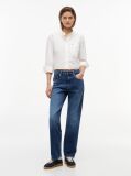 Denim Whiskered Mid Rise Slim Jeans  Women