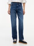 Denim Whiskered Mid Rise Slim Jeans  Women