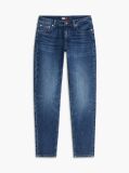 Denim Whiskered Mid Rise Slim Jeans  Women