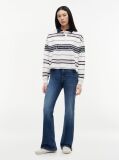 White Repeat Logo Relaxed Rugby Shirt  Women