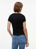 Μαύρο T-Shirt Jersey Σε Στενή Γραμμή  Γυναίκες