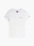 Άσπρο T-Shirt Jersey Σε Στενή Γραμμή  Γυναίκες