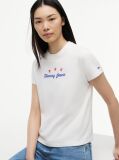 Άσπρο T-Shirt Με Στρογγυλή Λαιμόκοψη Και Μοτίβο Στην Πλάτη  Γυναίκες