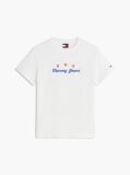 Άσπρο T-Shirt Με Στρογγυλή Λαιμόκοψη Και Μοτίβο Στην Πλάτη  Γυναίκες