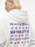 Άσπρο Hoody Σε Γραμμή Boxy Και Λογότυπο Στην Πλάτη  Γυναίκες