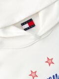 Άσπρο Hoody Σε Γραμμή Boxy Και Λογότυπο Στην Πλάτη  Γυναίκες
