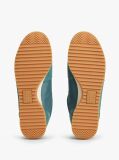 Multi Retro Leather Mixed Texture Serrated Trainers  Men