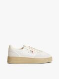 White The Greenwich Leather Chunky Cupsole Trainers  Women