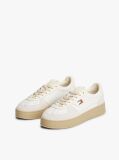 White The Greenwich Leather Chunky Cupsole Trainers  Women