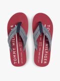 Multi Pure Linen Chambray Jacquard Flip-Flops  Men