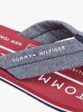 Multi Pure Linen Chambray Jacquard Flip-Flops  Men