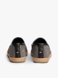 Black Linen Chambray Espadrilles  Men